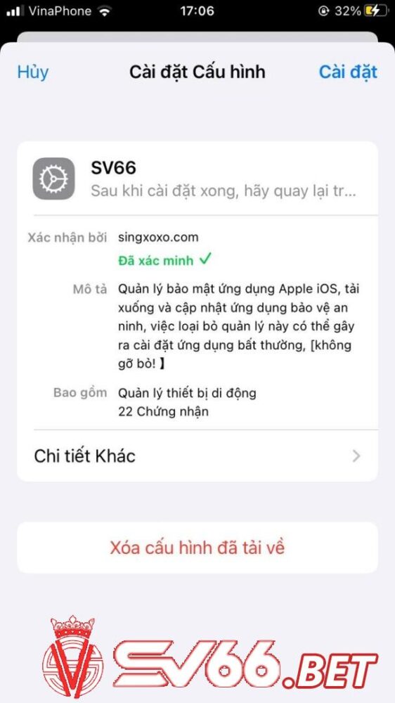 Cài đặt ứng dụng về điện thoại