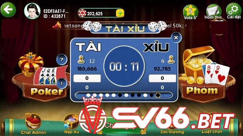 Tài xỉu SV66 là sân chơi đáng giá cho game thủ